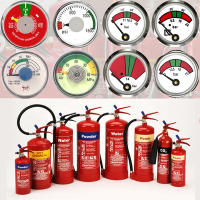 Portable Water Fire Extinguisher Pressure Gauge 1.5&quot;~10&quot;