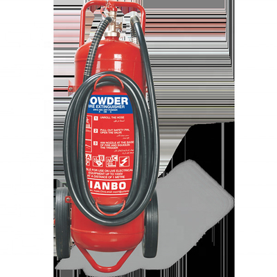 100KG ABC Dry Powder wheeled trolley fire extinguisher with CE EN1866 approved fire prevention factory price China Manufacturer